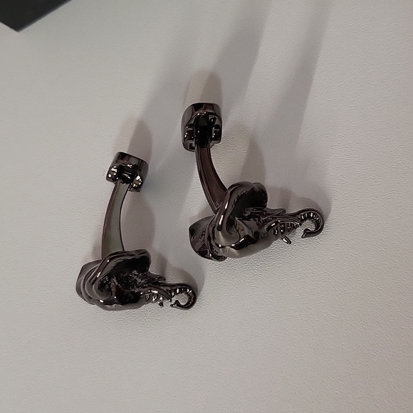 Caperci Men's Animal Elephant Head Shirt Cufflinks - Picture 4 of 8